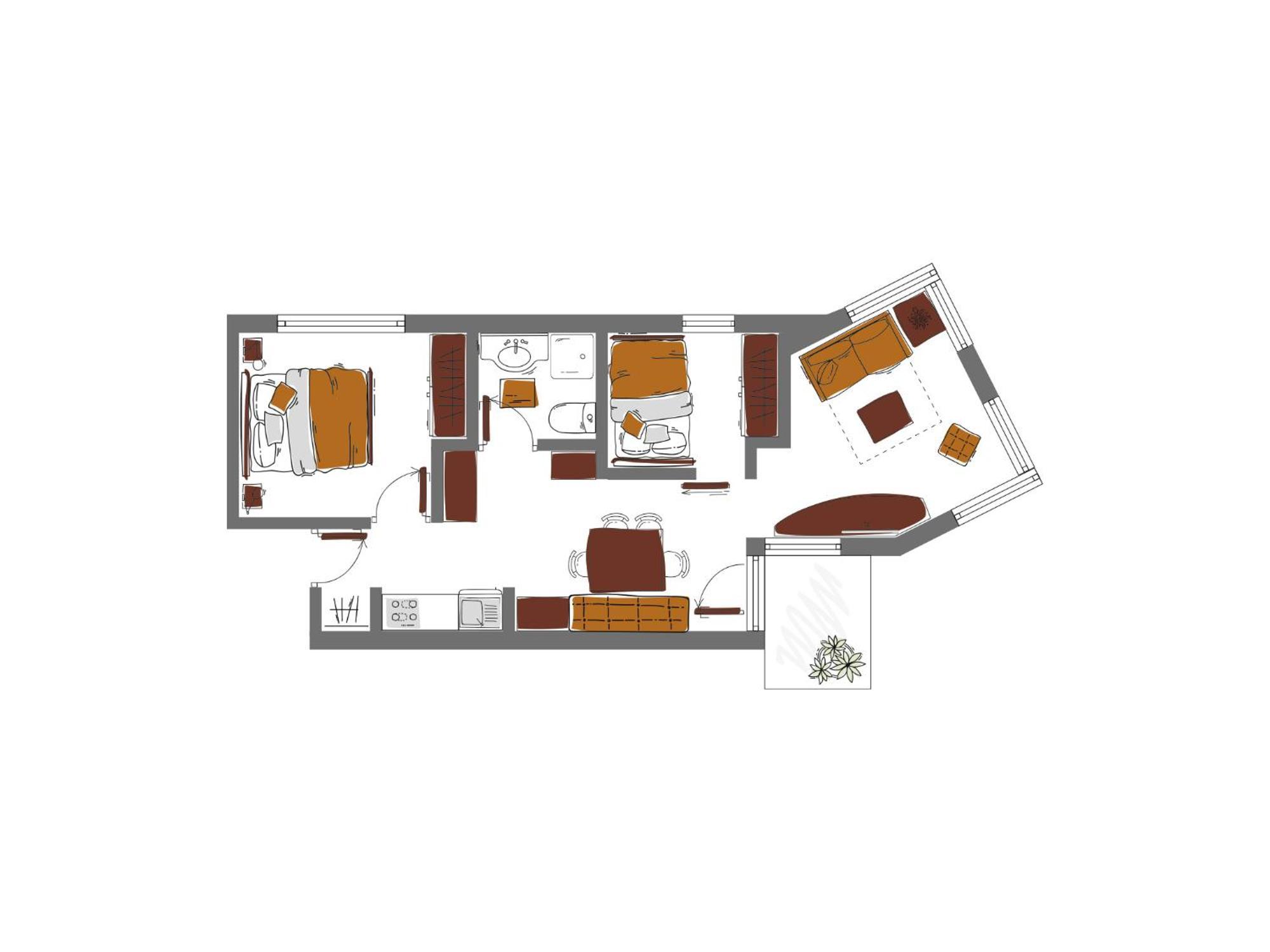 Schoenblick - Gurgl B&B Obergurgl Rom bilde