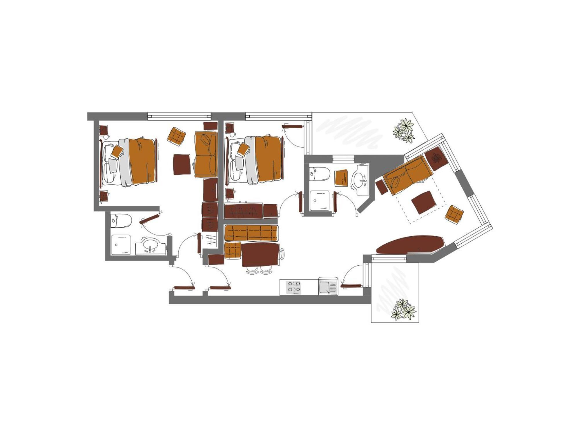 Schoenblick - Gurgl B&B Obergurgl Rom bilde