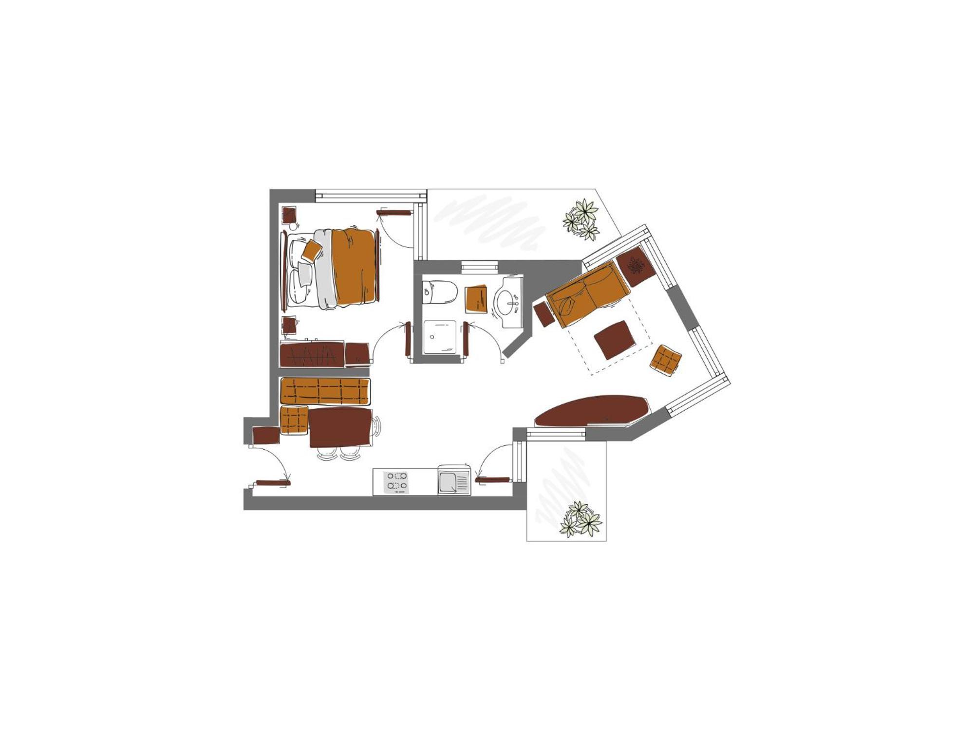 Schoenblick - Gurgl B&B Obergurgl Rom bilde