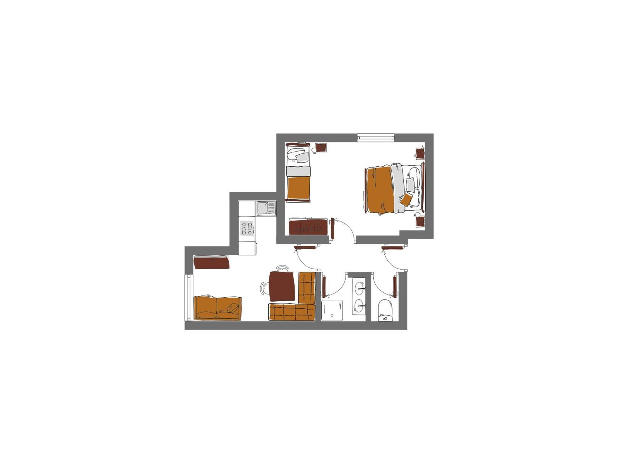 Schoenblick - Gurgl B&B Obergurgl Rom bilde